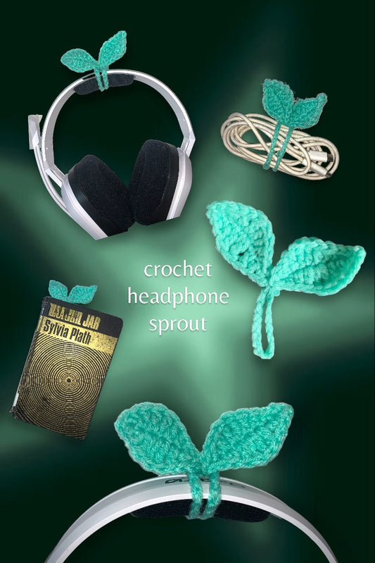 crochet headphone sprout