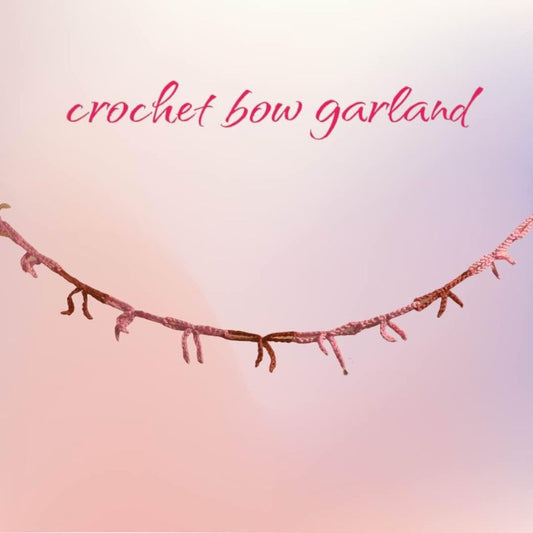 crochet bow garland